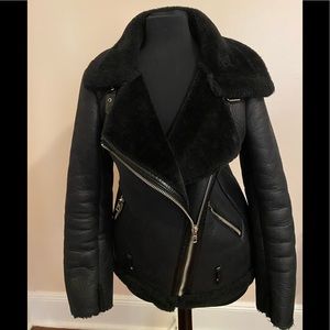 AFTF basic outerwear black jacket